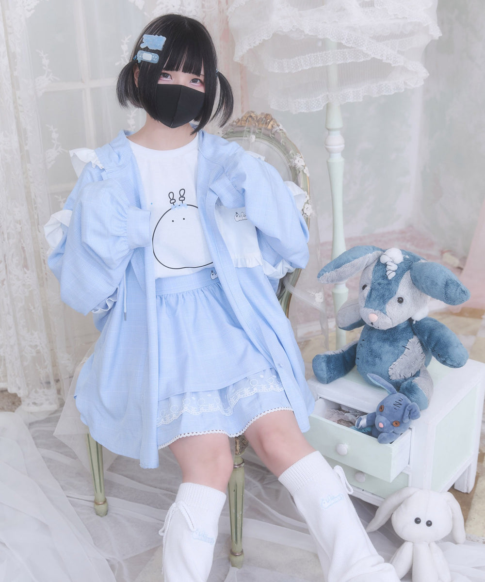 バブみでヤバみなフードシャツ