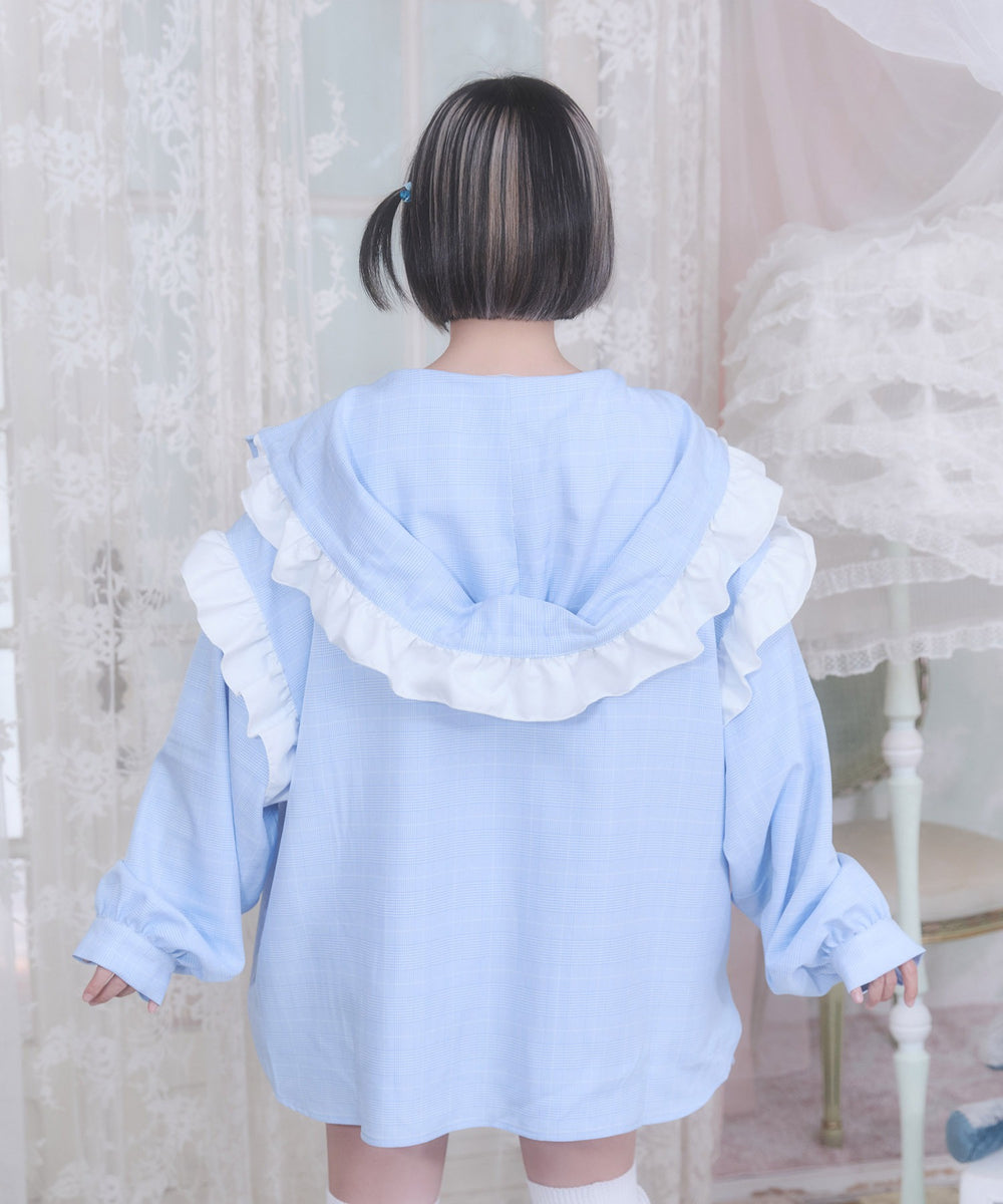 バブみでヤバみなフードシャツ