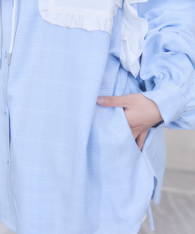 バブみでヤバみなフードシャツ