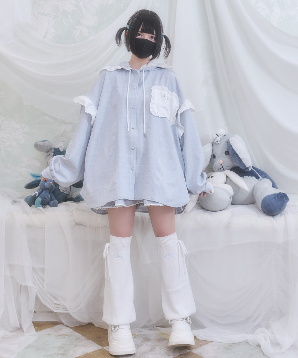 バブみでヤバみなフードシャツ