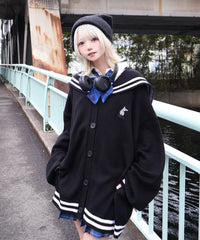 天才秀才クールな学生カーディガン