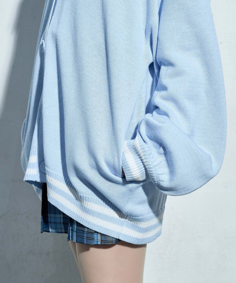 天才秀才クールな学生カーディガン【新色追加】