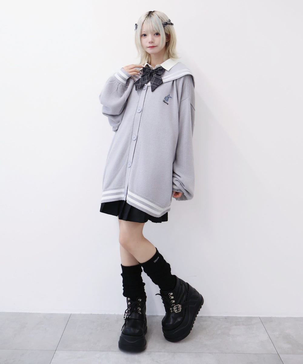 天才秀才クールな学生カーディガン【新色追加】