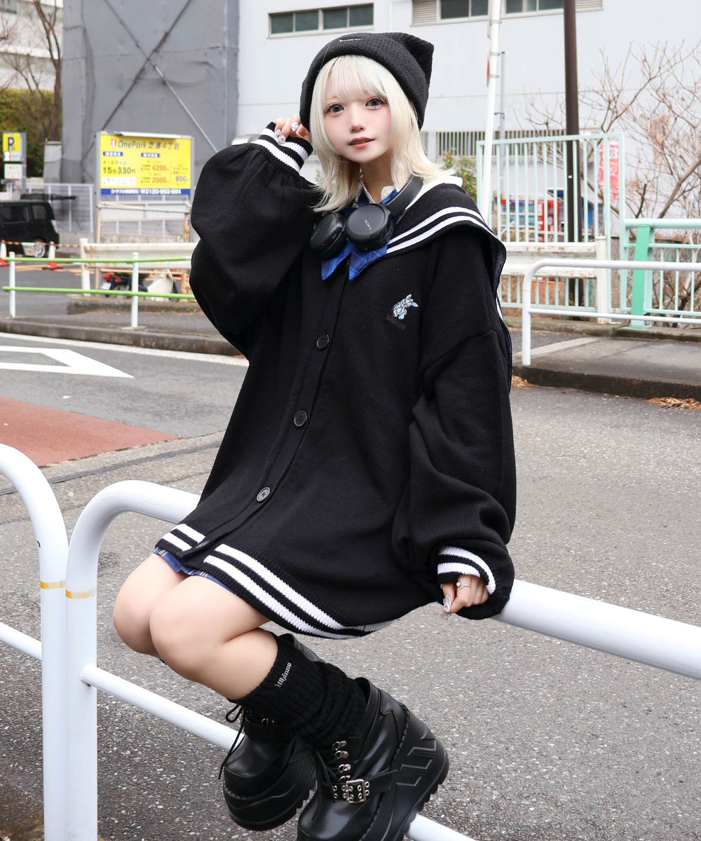 天才秀才クールな学生カーディガン【新色追加】