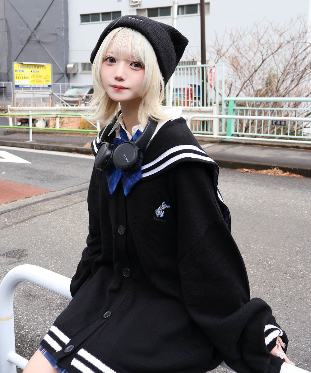 天才秀才クールな学生カーディガン【新色追加】