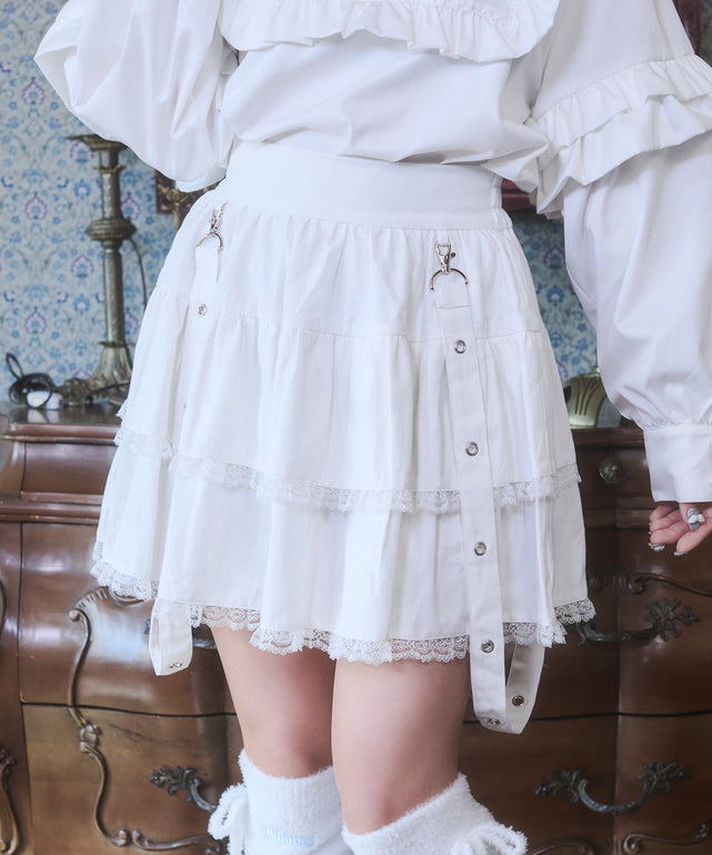 わんわんお散歩スカート/ホワイト