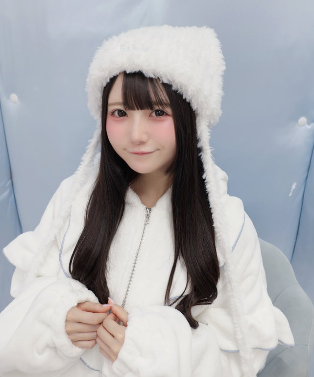 しらたまねこパンチ帽