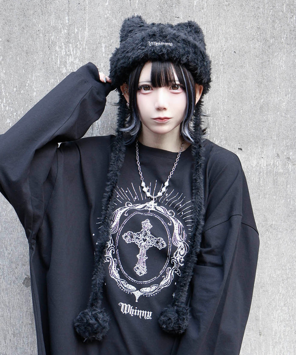 しらたまねこパンチ帽