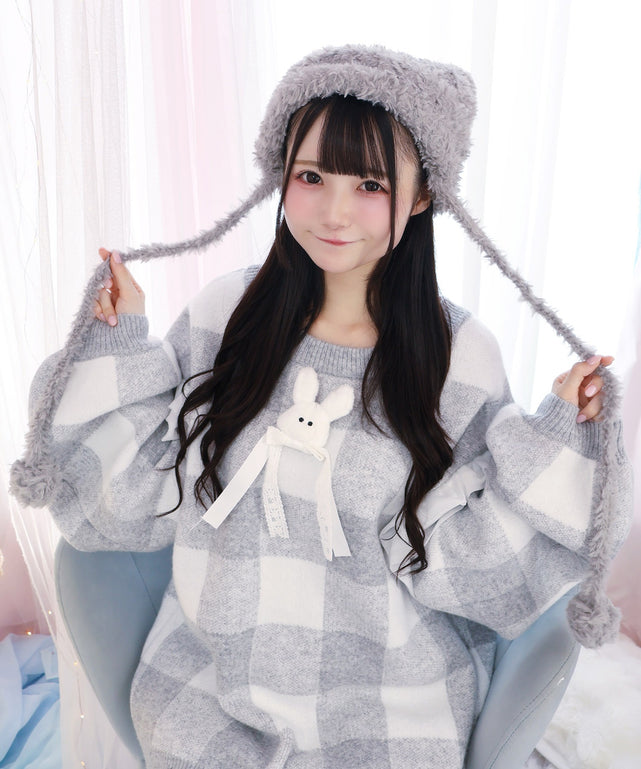 しらたまねこパンチ帽