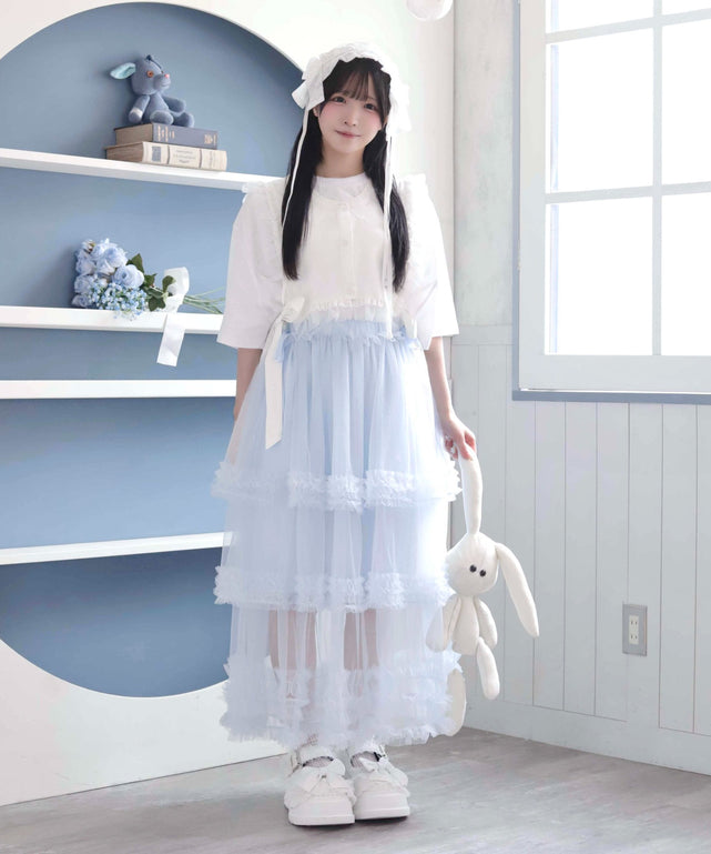 お嬢様のすずしげスカート