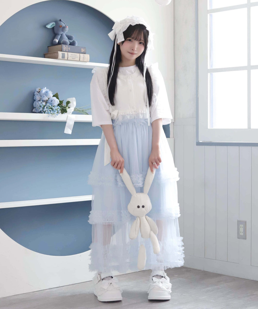 お嬢様のすずしげスカート