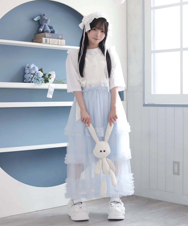 お嬢様のすずしげスカート