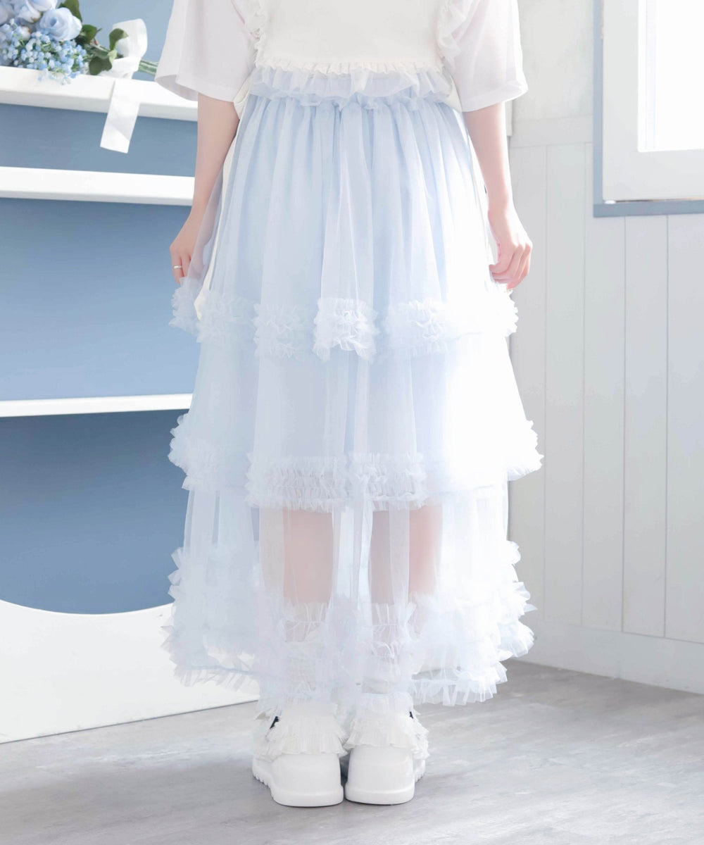 お嬢様のすずしげスカート