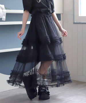 お嬢様のすずしげスカート