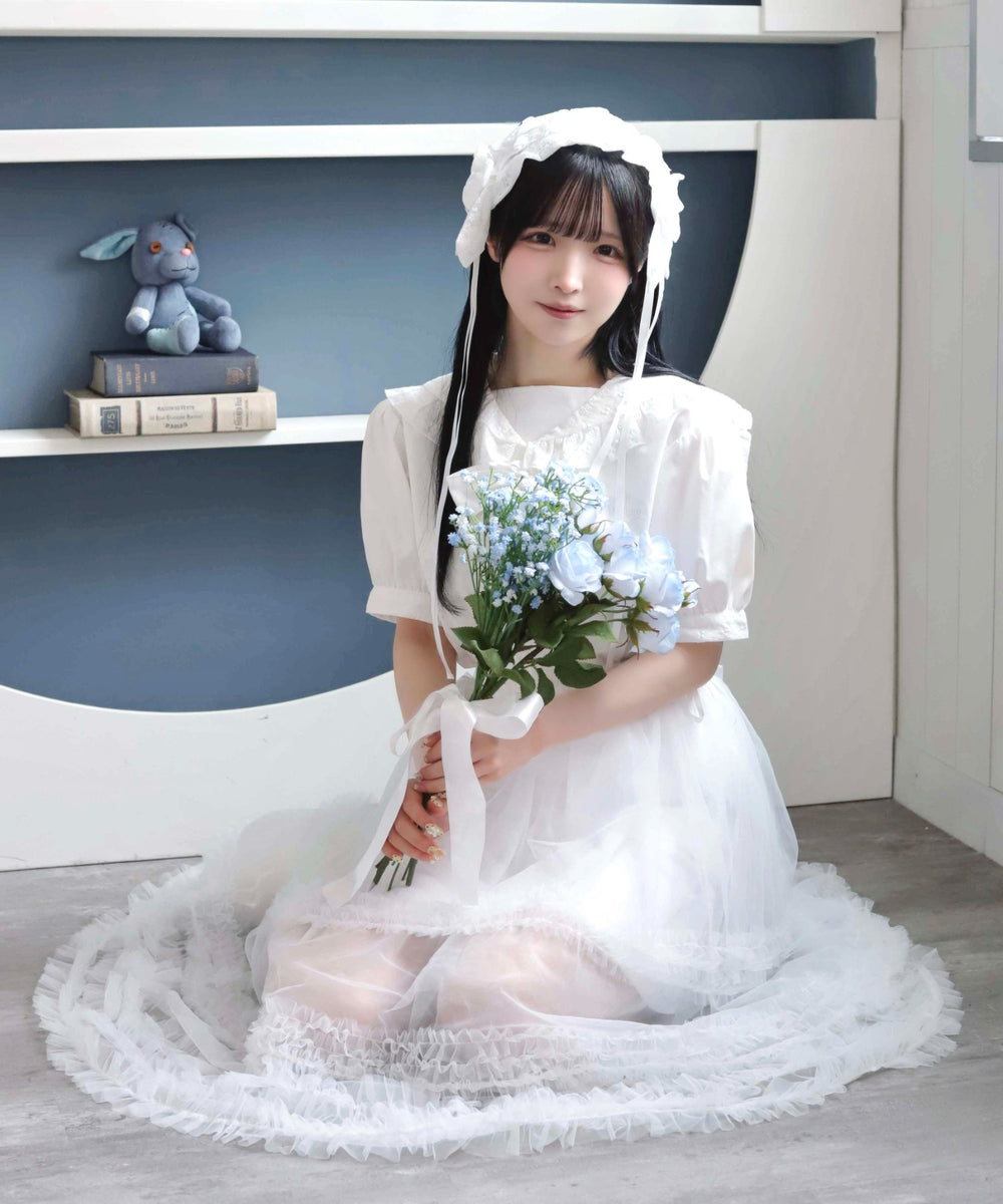 お嬢様のすずしげスカート