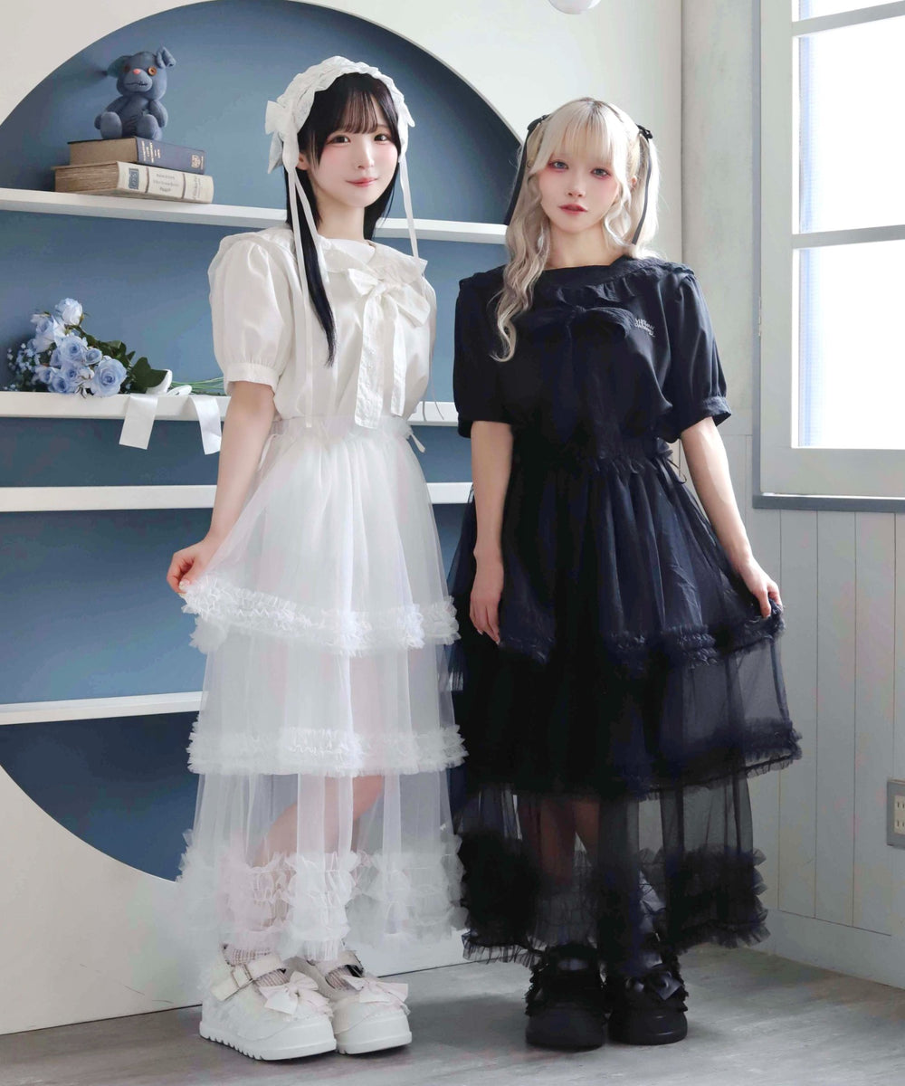 お嬢様のすずしげスカート