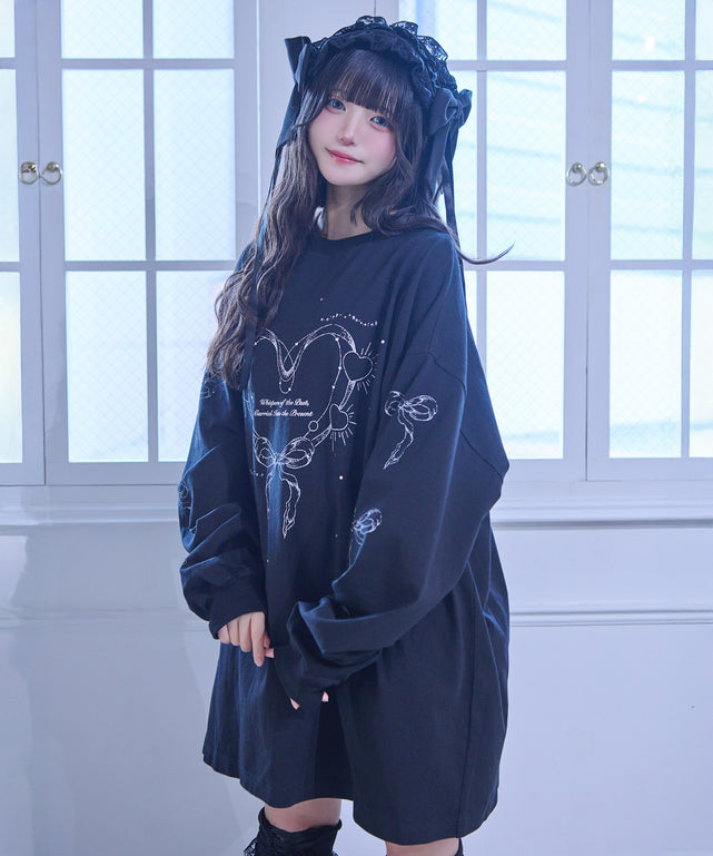 タイムリープ縛られティー/ブラック