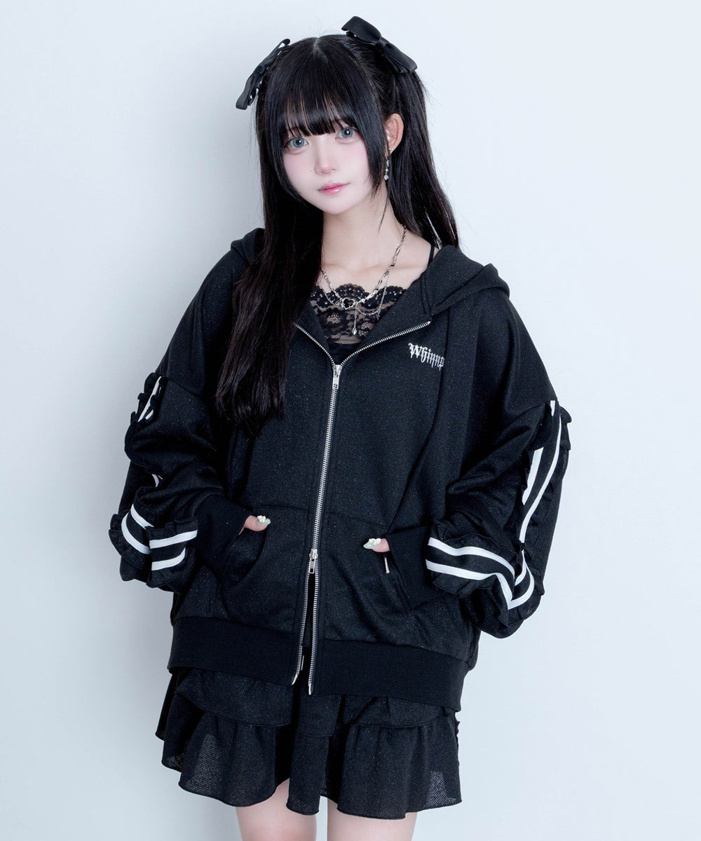 冬の夜空にお星様パーカー