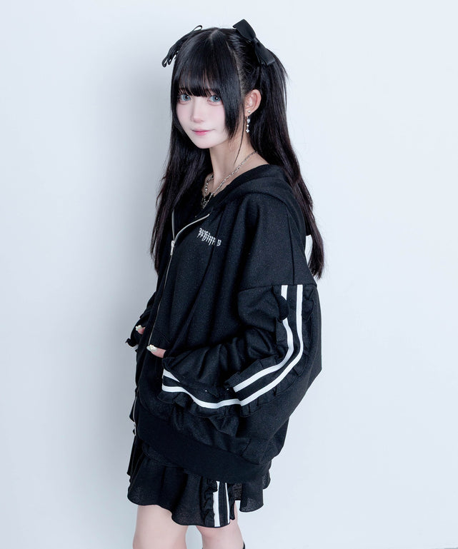 冬の夜空にお星様パーカー