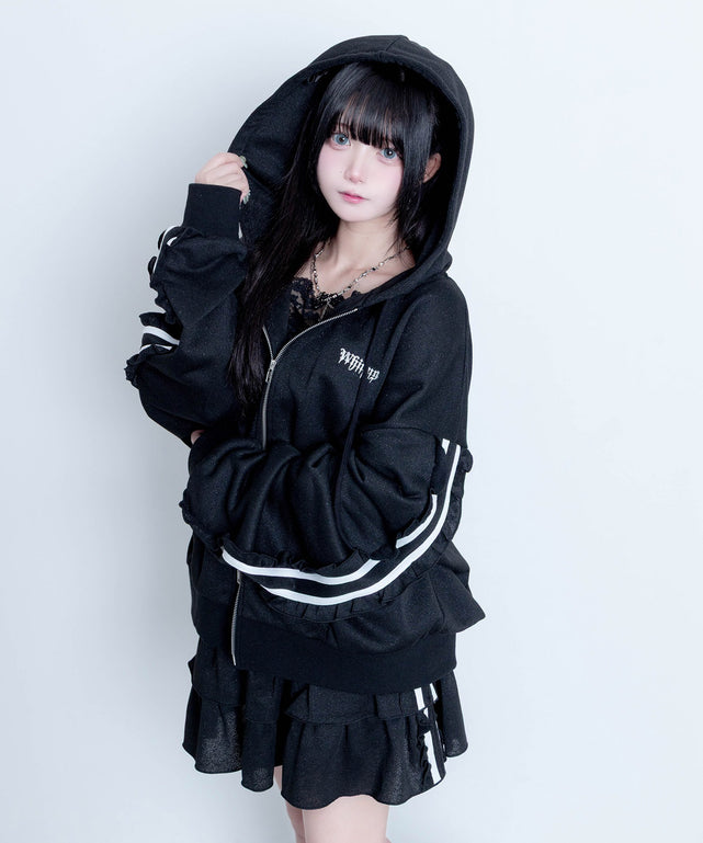 冬の夜空にお星様パーカー