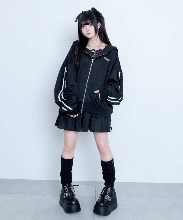 冬の夜空にお星様パーカー