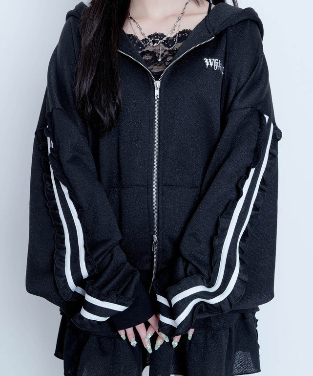 冬の夜空にお星様パーカー