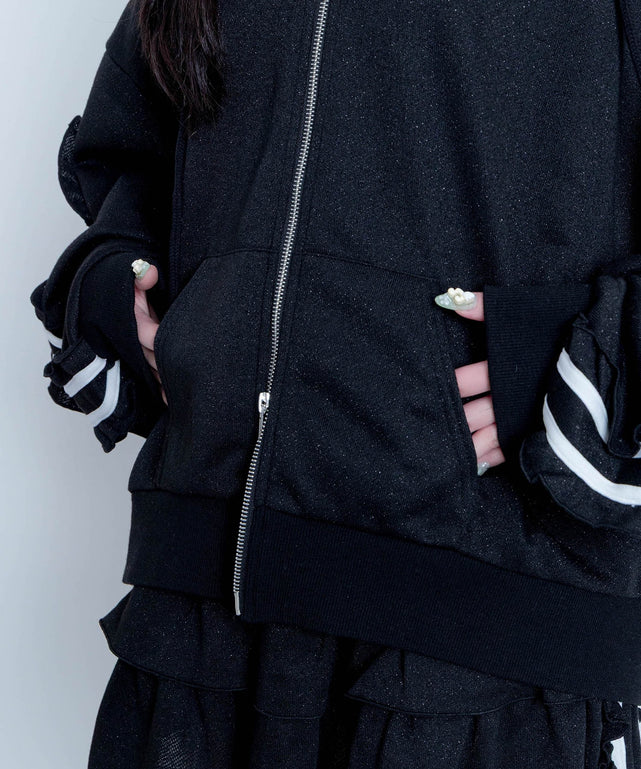 冬の夜空にお星様パーカー