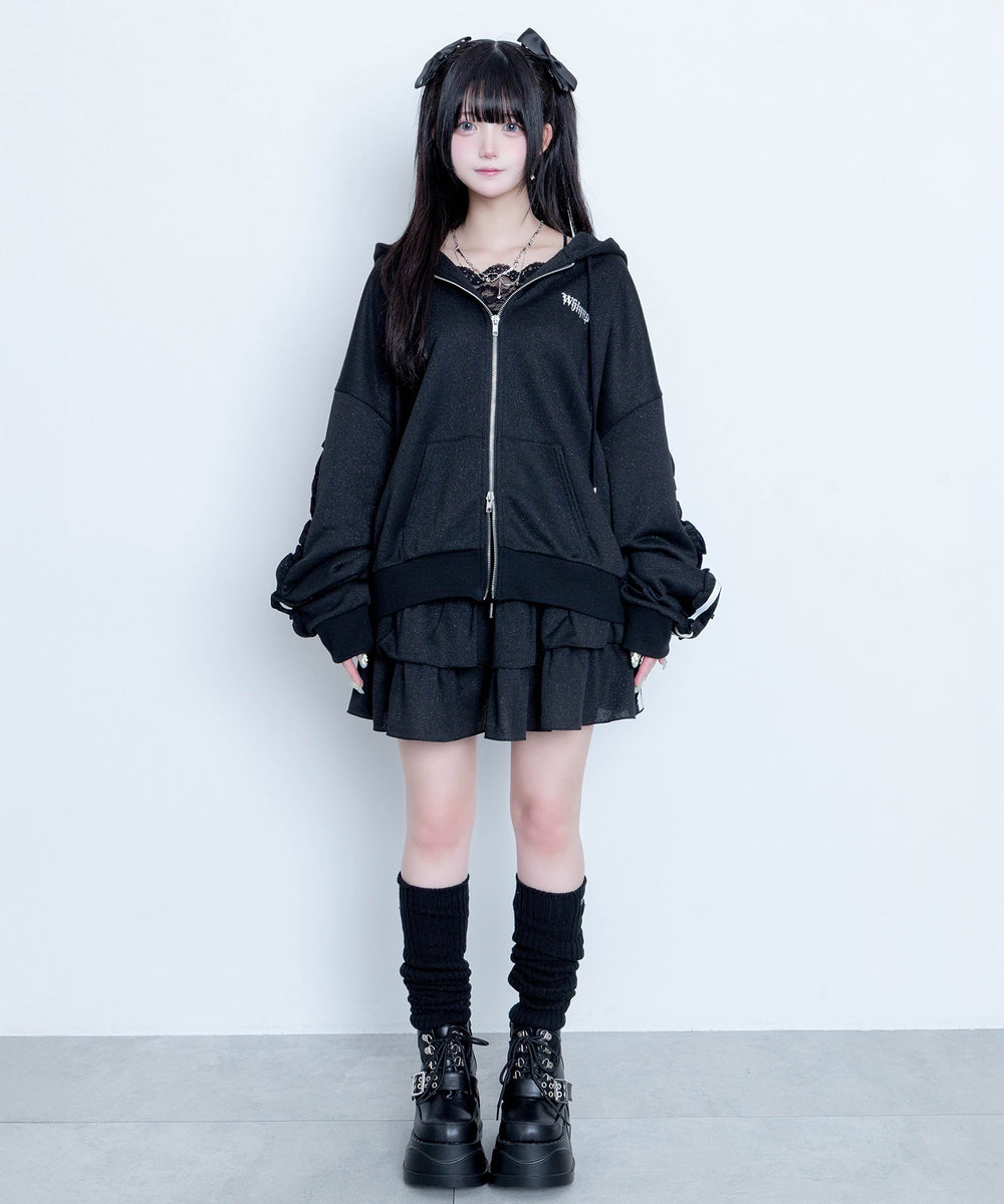 冬の夜空にお星様パーカー