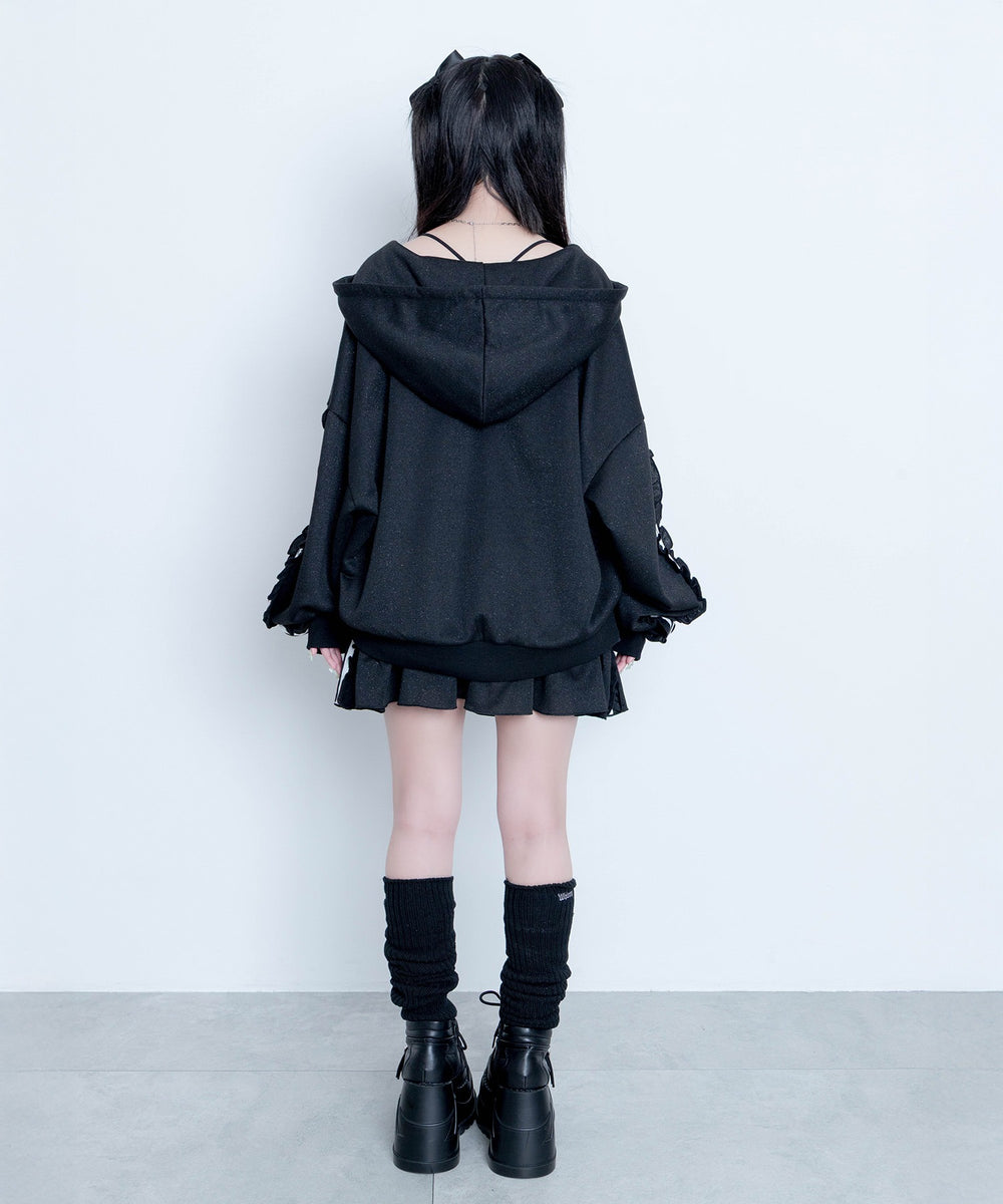 冬の夜空にお星様パーカー