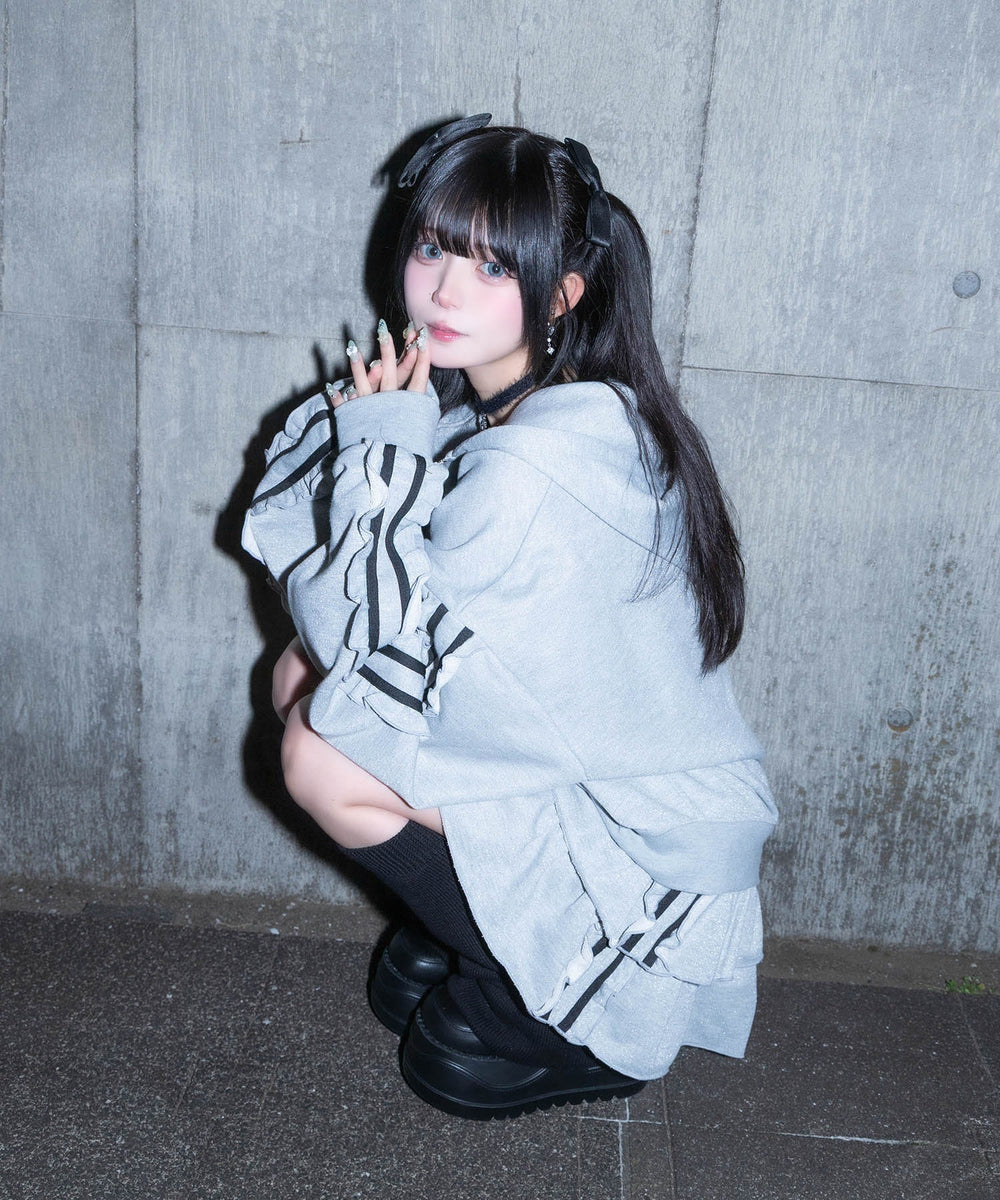 冬の夜空にお星様パーカー