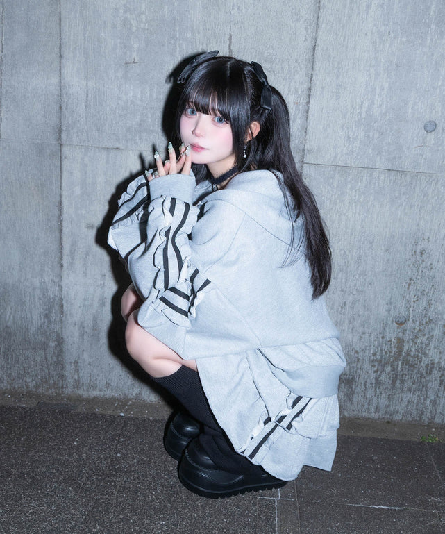 冬の夜空にお星様パーカー