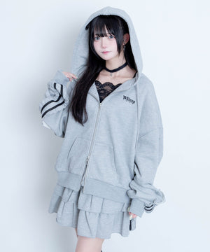 冬の夜空にお星様パーカー