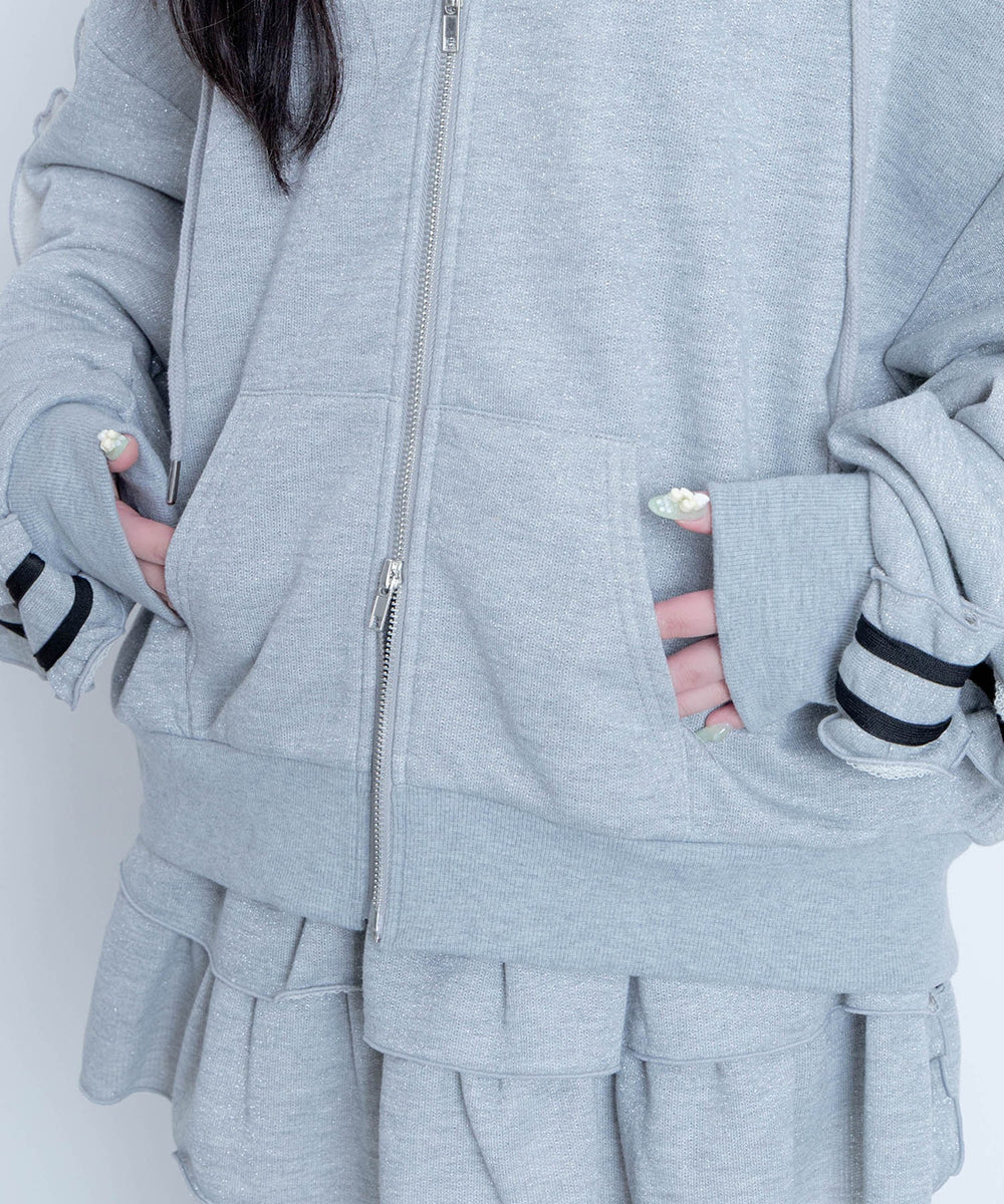 冬の夜空にお星様パーカー