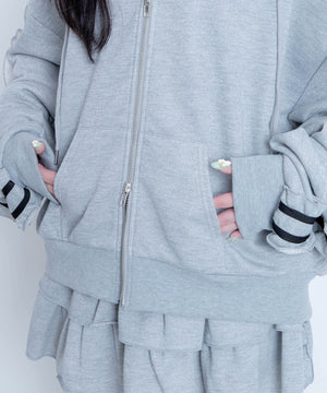 冬の夜空にお星様パーカー