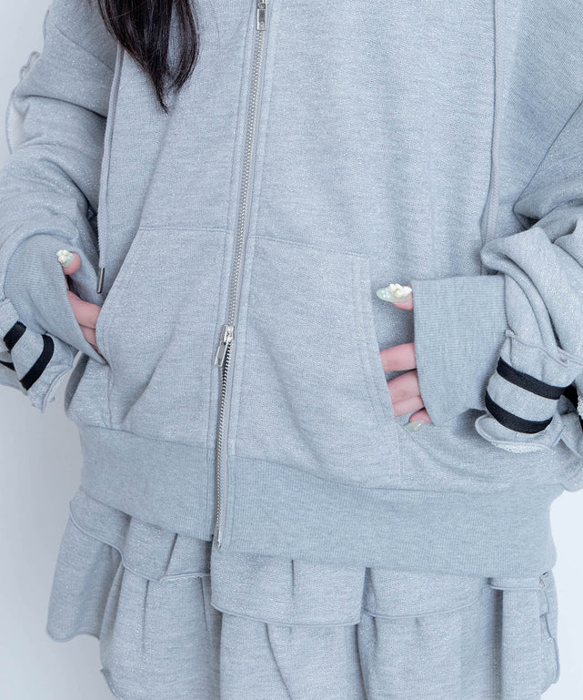 冬の夜空にお星様パーカー