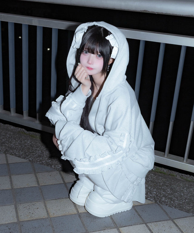 冬の夜空にお星様パーカー