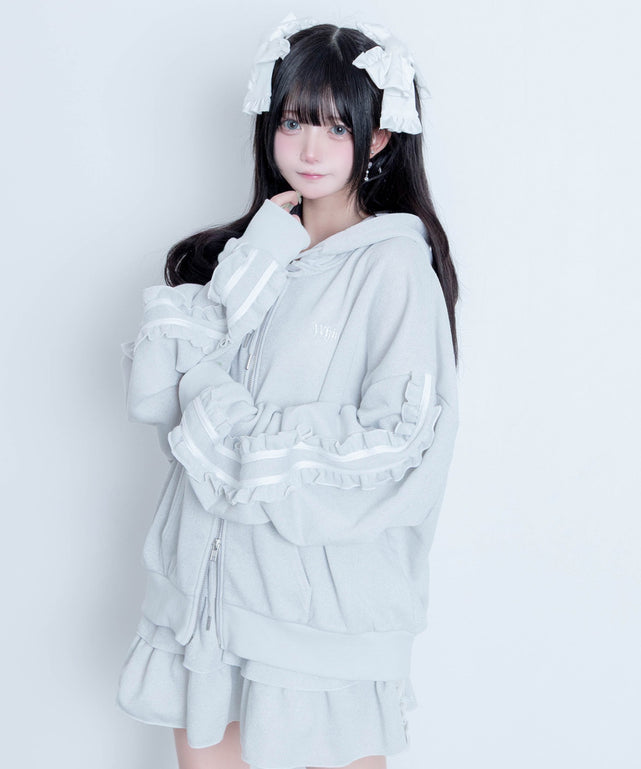 冬の夜空にお星様パーカー