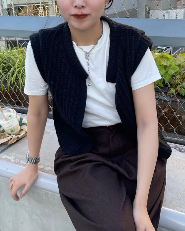 コンパクトニットベスト/コンパクトニットベスト