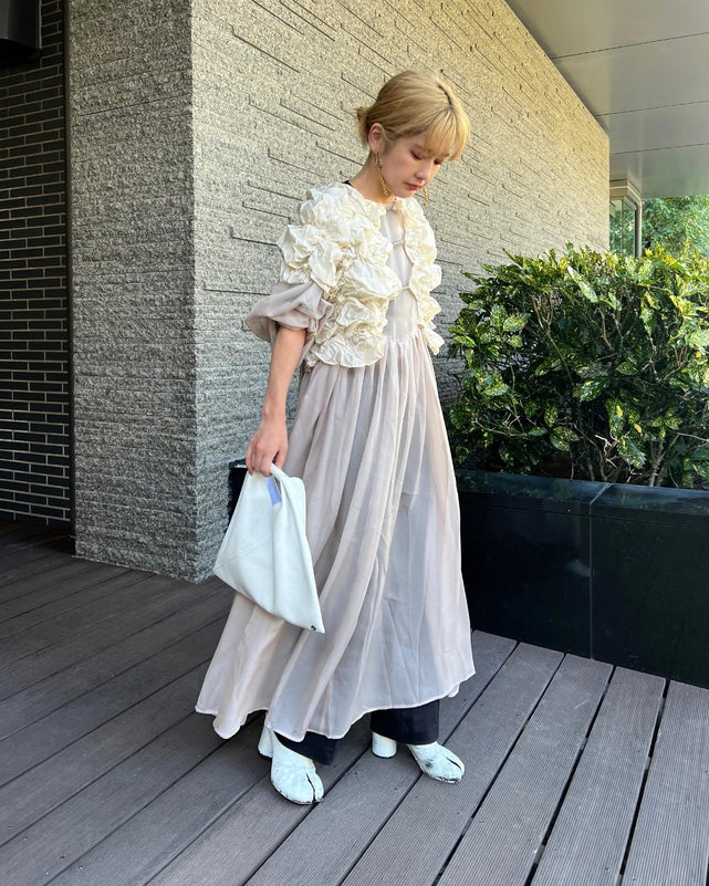 オーガンジーボリュームワンピース JENNE ジェンヌ オーガンジー