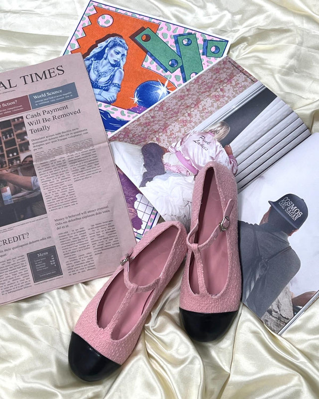 ツイードストラップパンプス/ツイードストラップパンプス