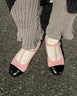 ツイードストラップパンプス