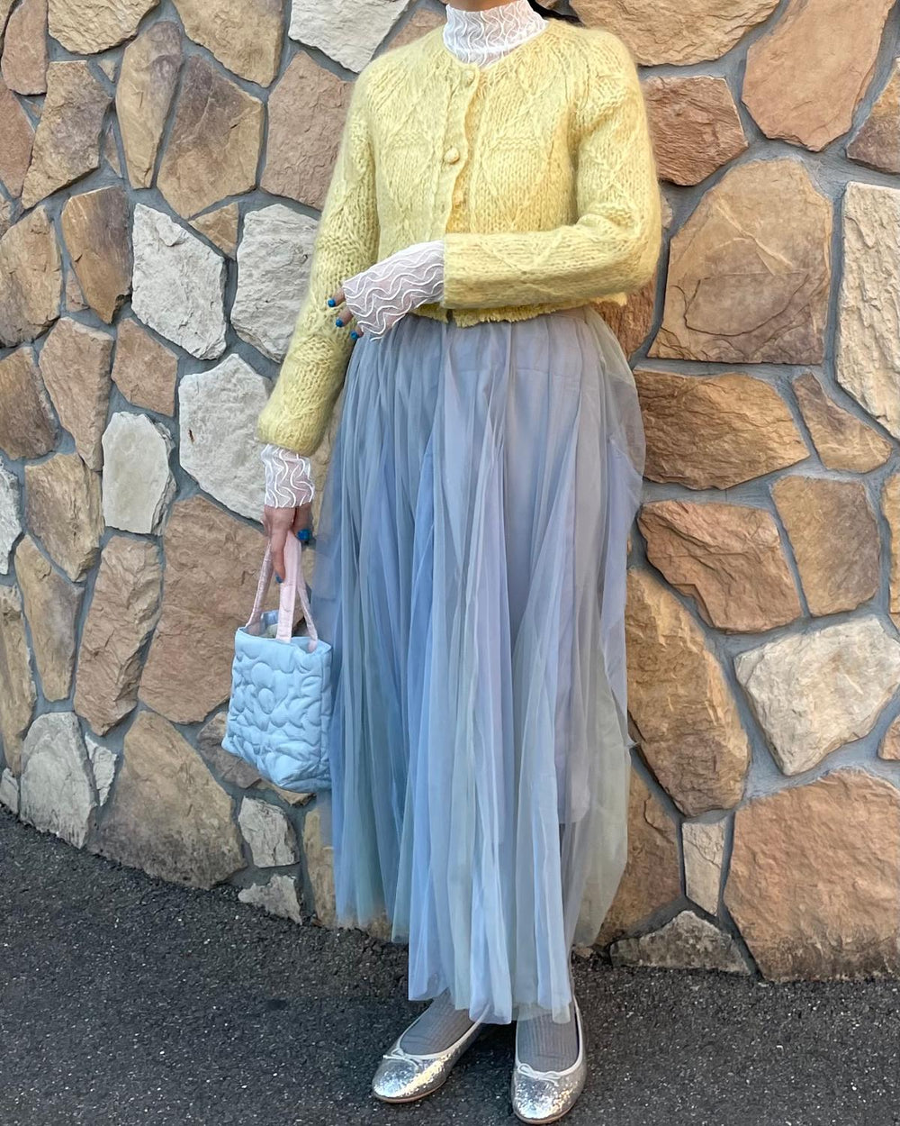 フラワーキルティングバッグ