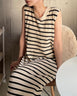 ボーダーロングワンピース
