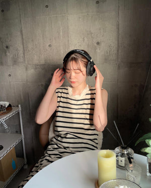 ボーダーロングワンピース