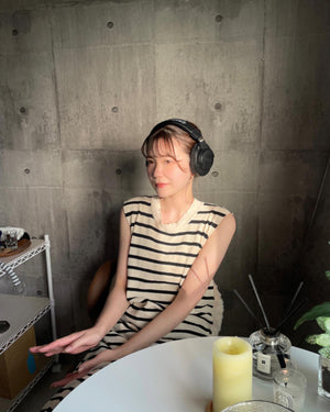 ボーダーロングワンピース