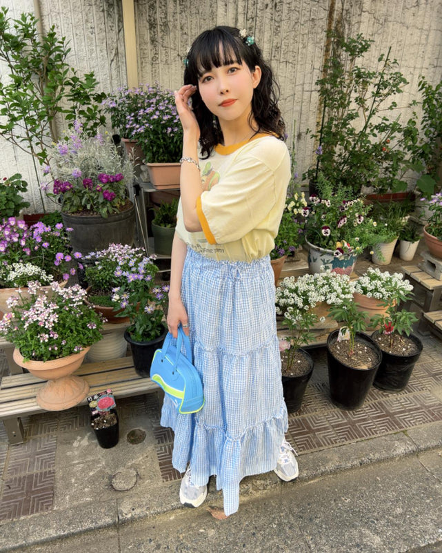 チェックティアードマキシスカート – WEGO ONLINE STORE