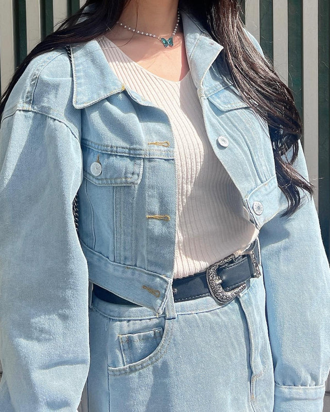 デニムジャケットセットスカート – WEGO ONLINE STORE