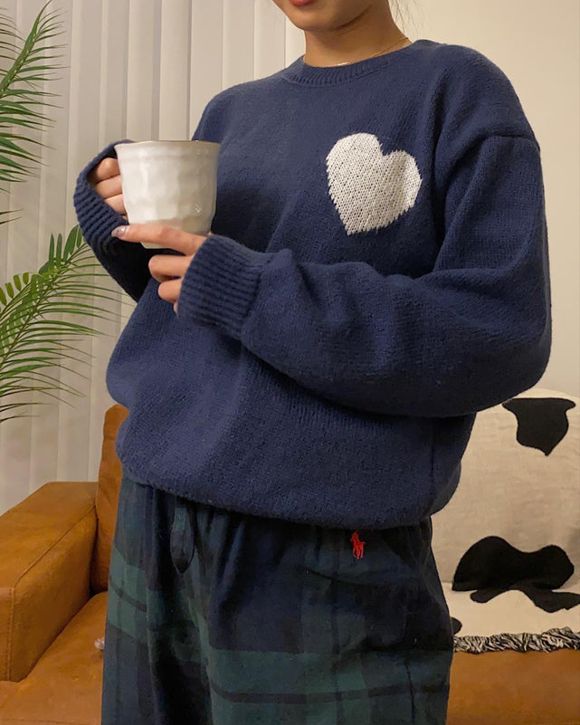 ハートポイントニットプルオーバー