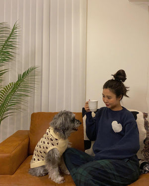 ハートポイントニットプルオーバー