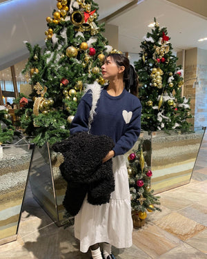 ハートポイントニットプルオーバー